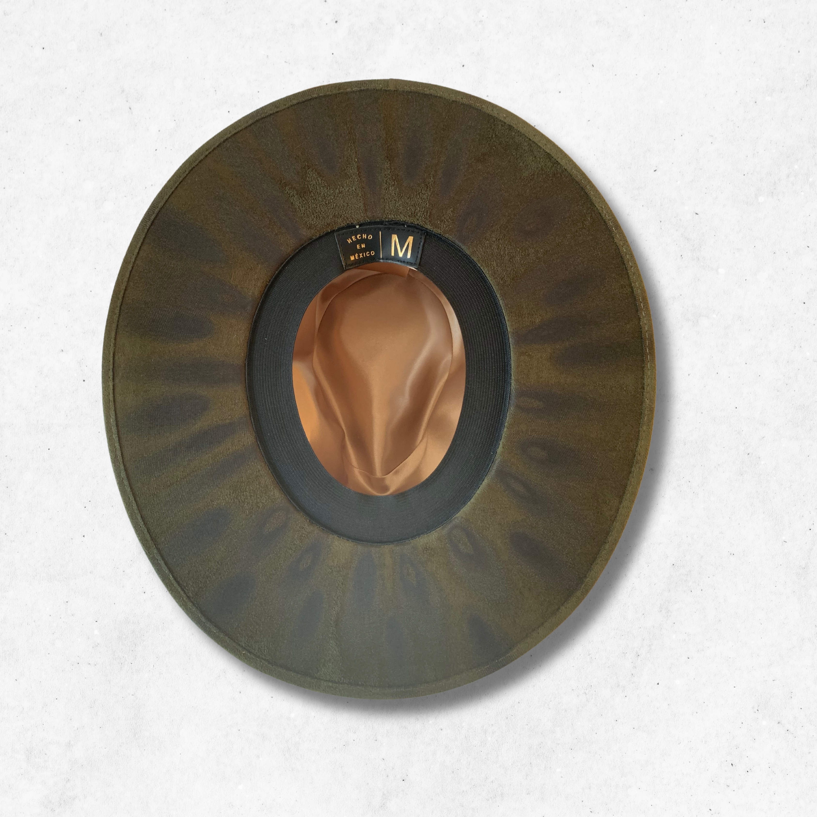 Dark Green/Aya Fedora Hat/Fedora Hat/Bottom Side
