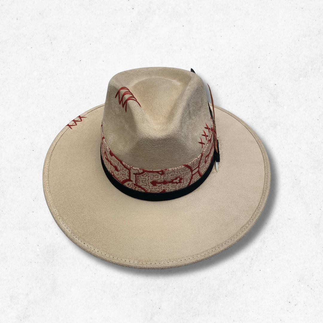 Cream/ Amazonia Fedora Hat / Fedora Hat / Front Side