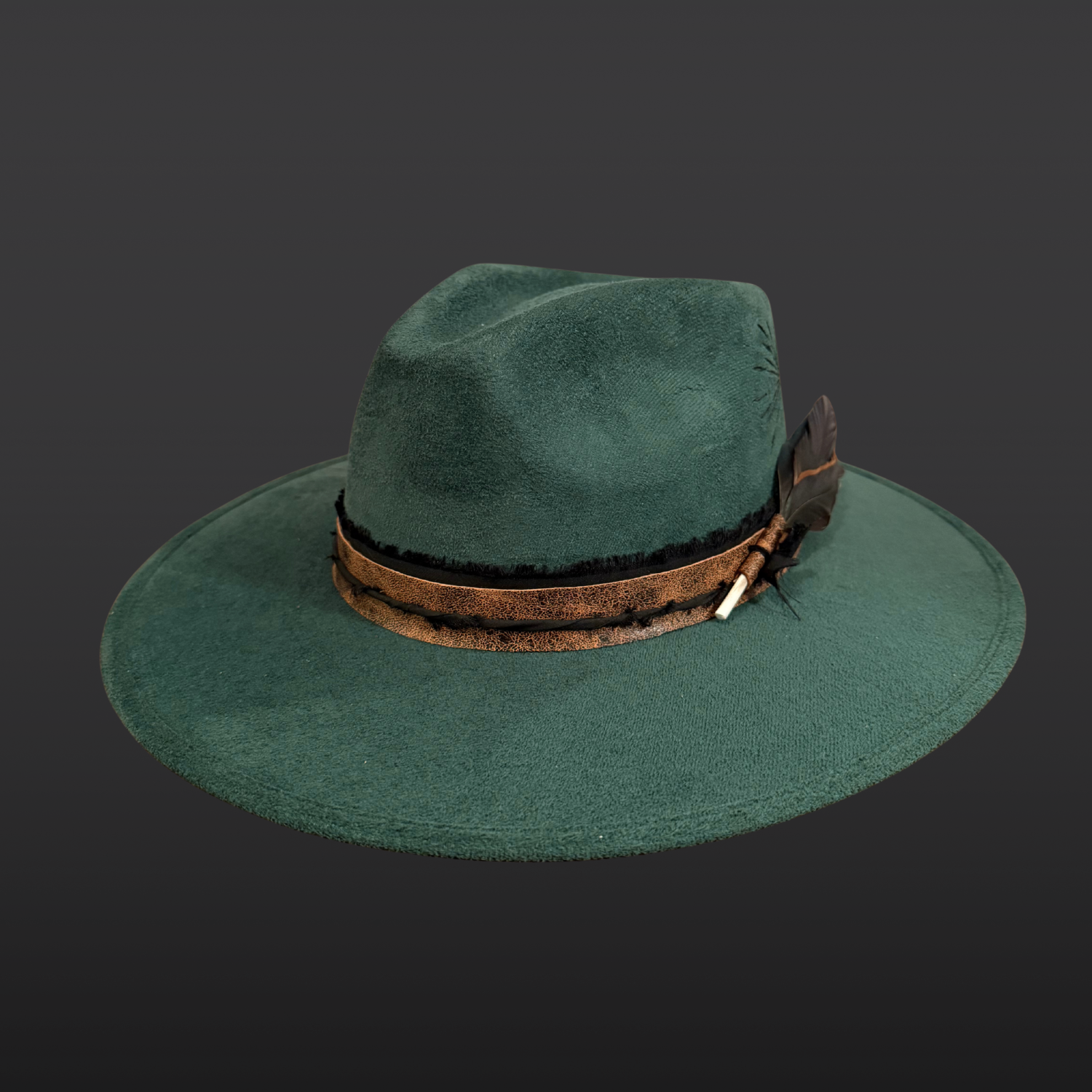 Aurora Terra Fedora Hat | Wide Brim Statement Hat for Soulful Style | Front View