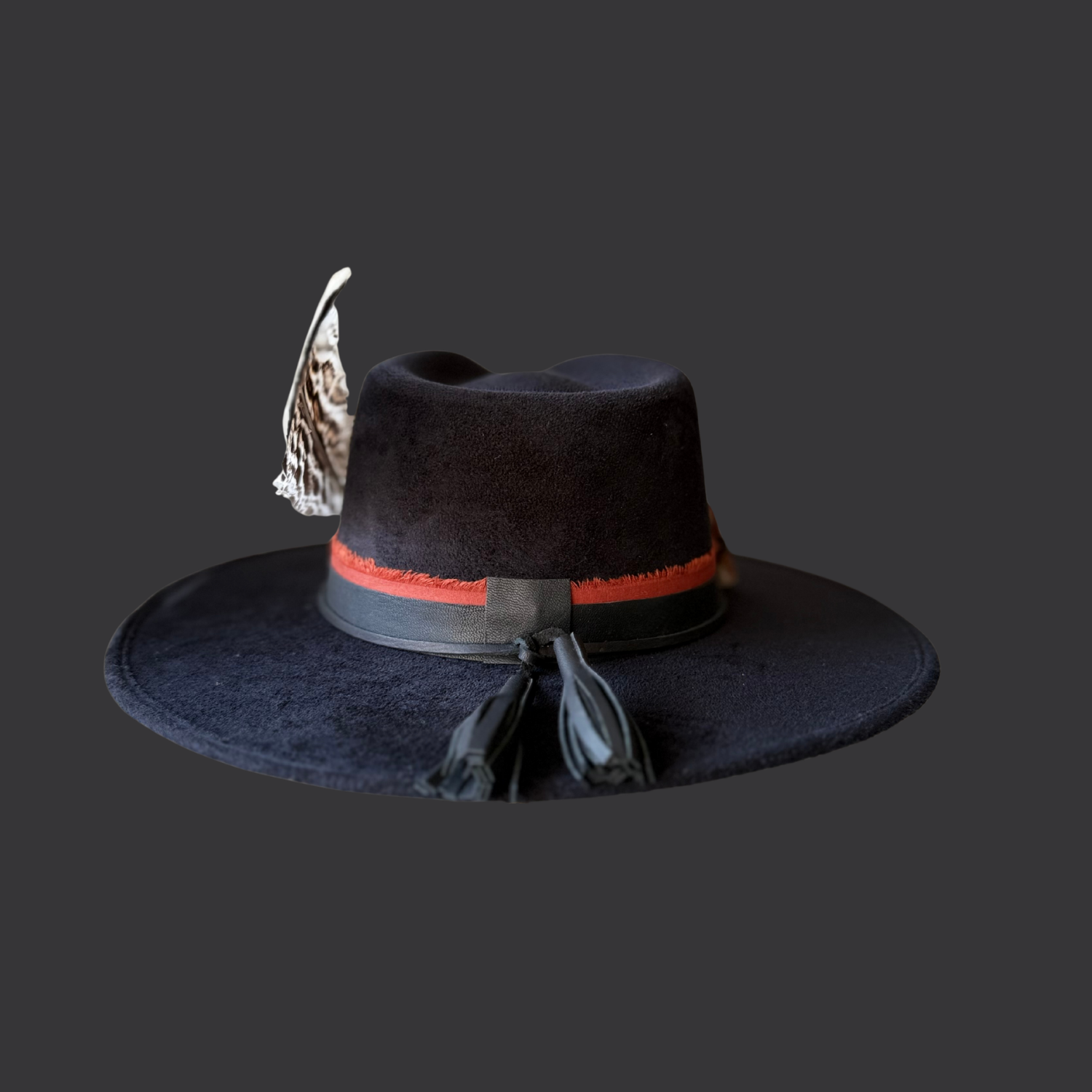 Crimson Shadow Fedora Hat