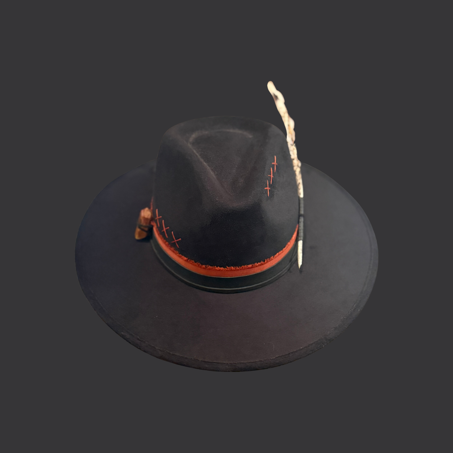 Crimson Shadow Fedora Hat