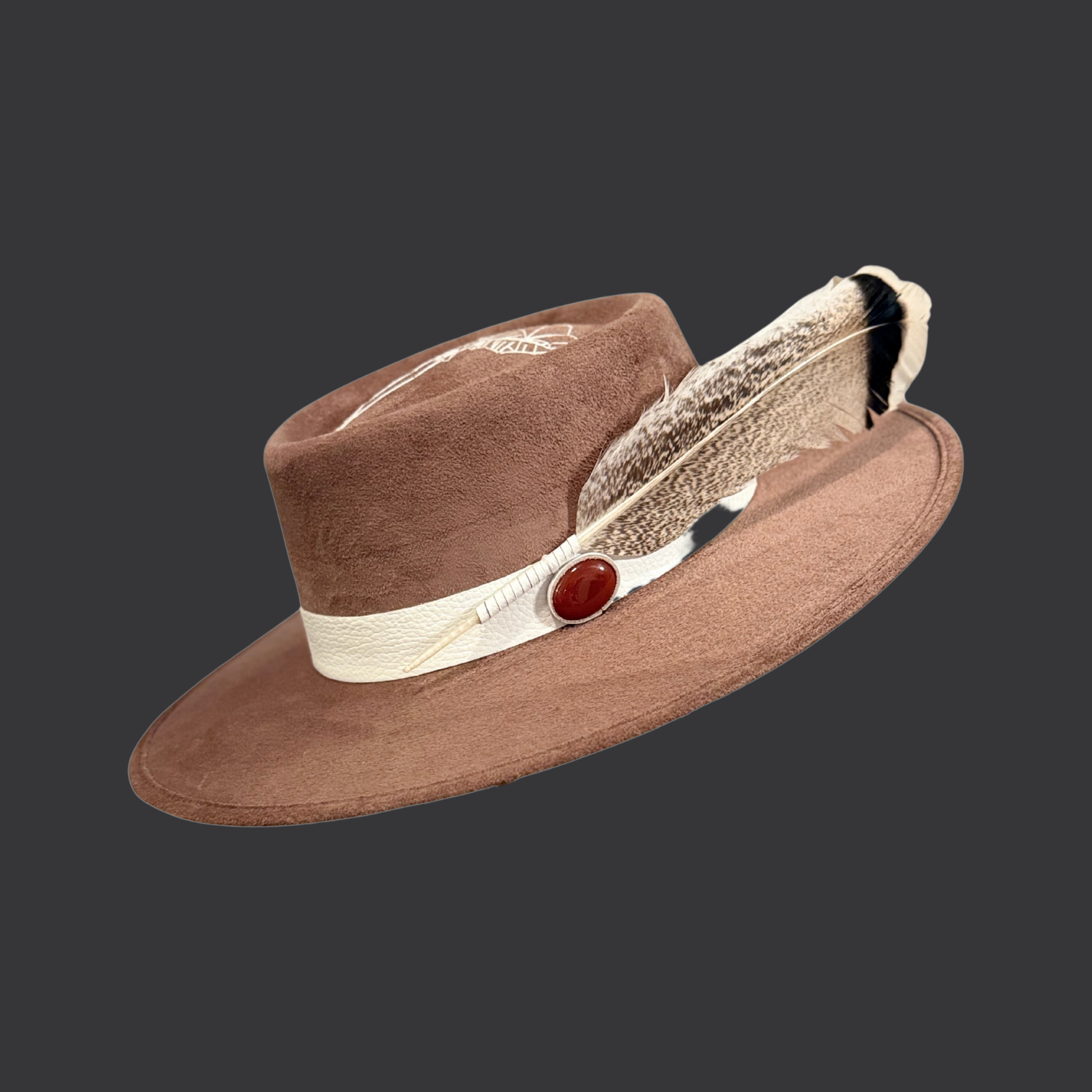 Sombrero Fedora de quemado profundo