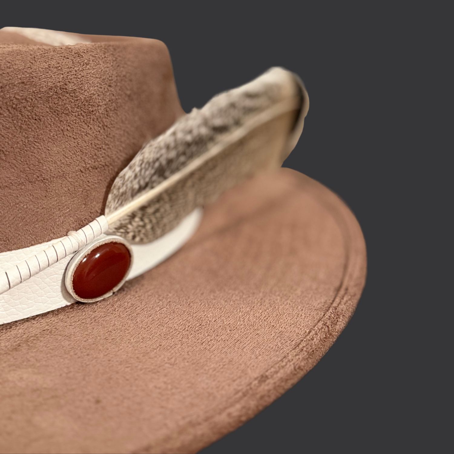 Sombrero Fedora de quemado profundo