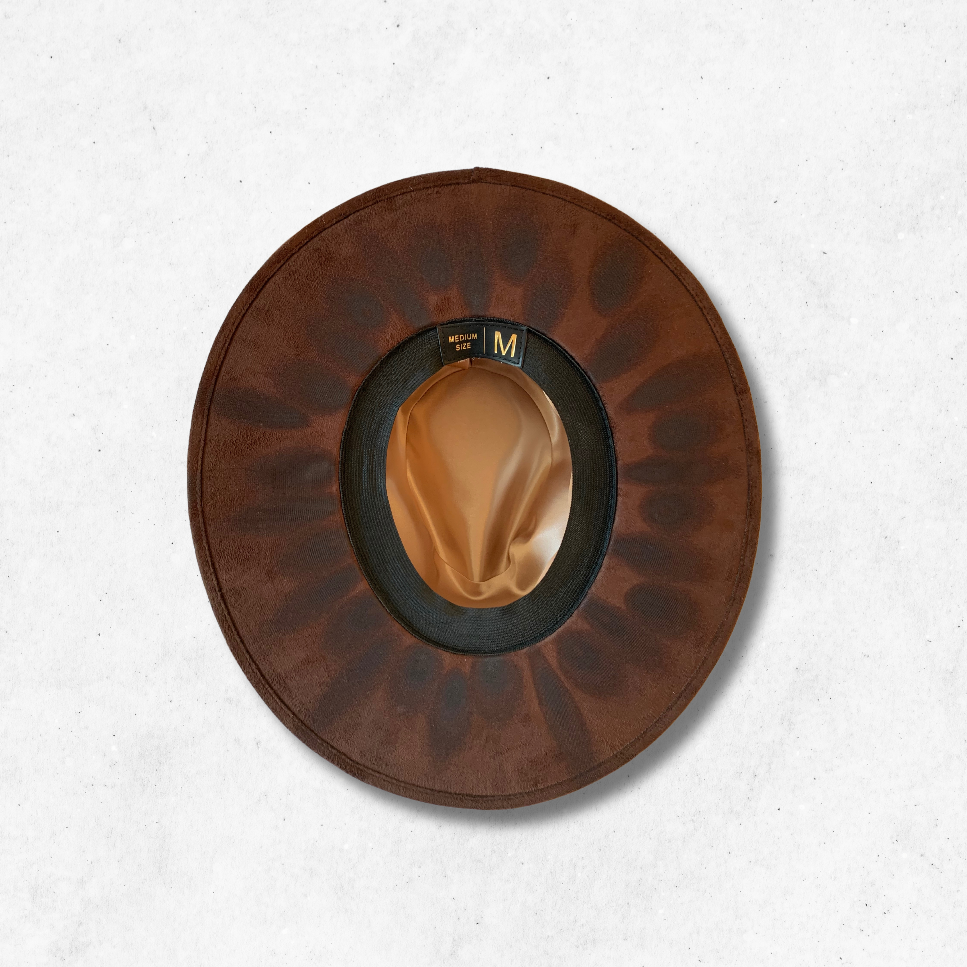 Dark Brown/Protection Fedora Hat/Fedora Hat/ Bottom Side
