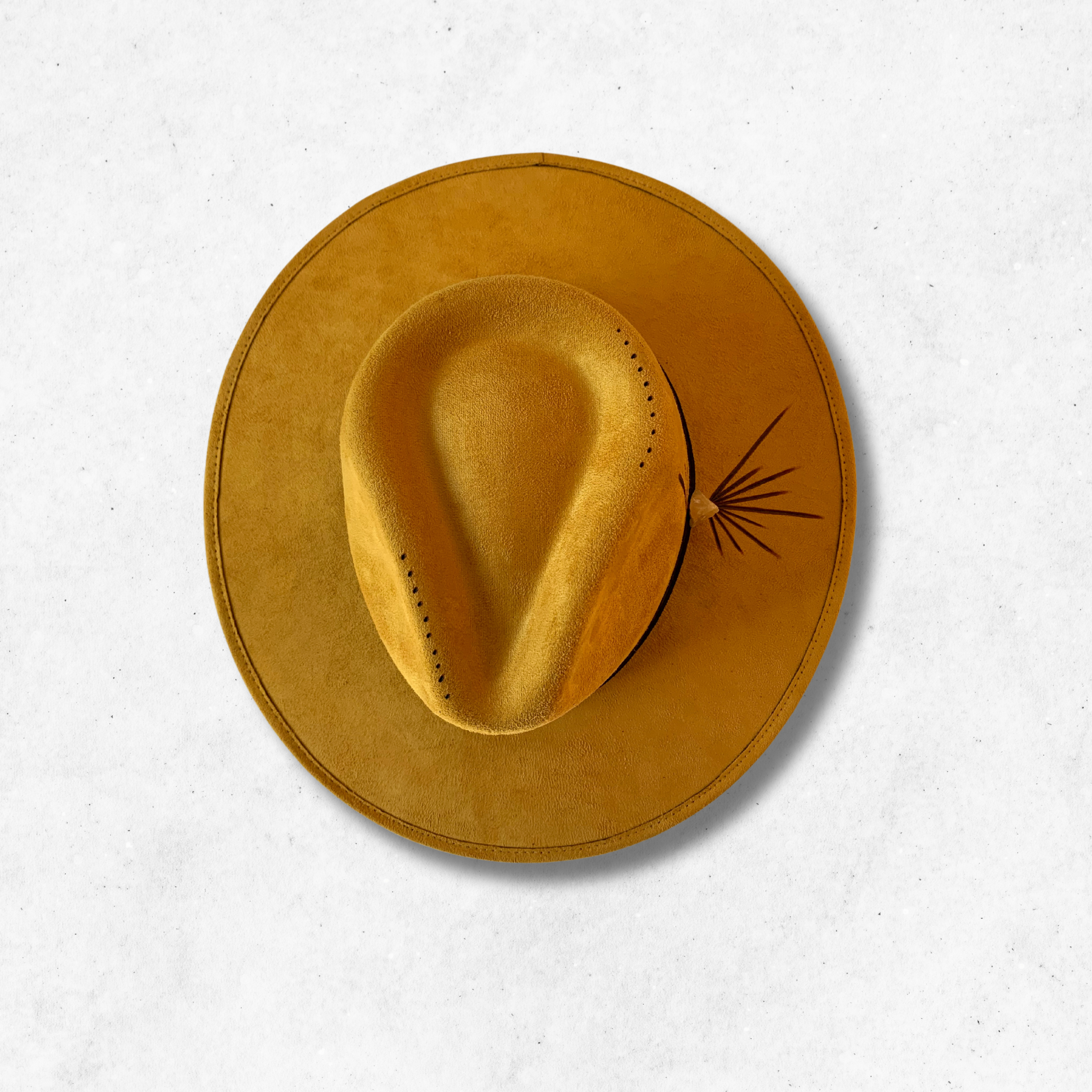 Yellow/Illuminate Fedora Hat/Fedora Hat/Top Side