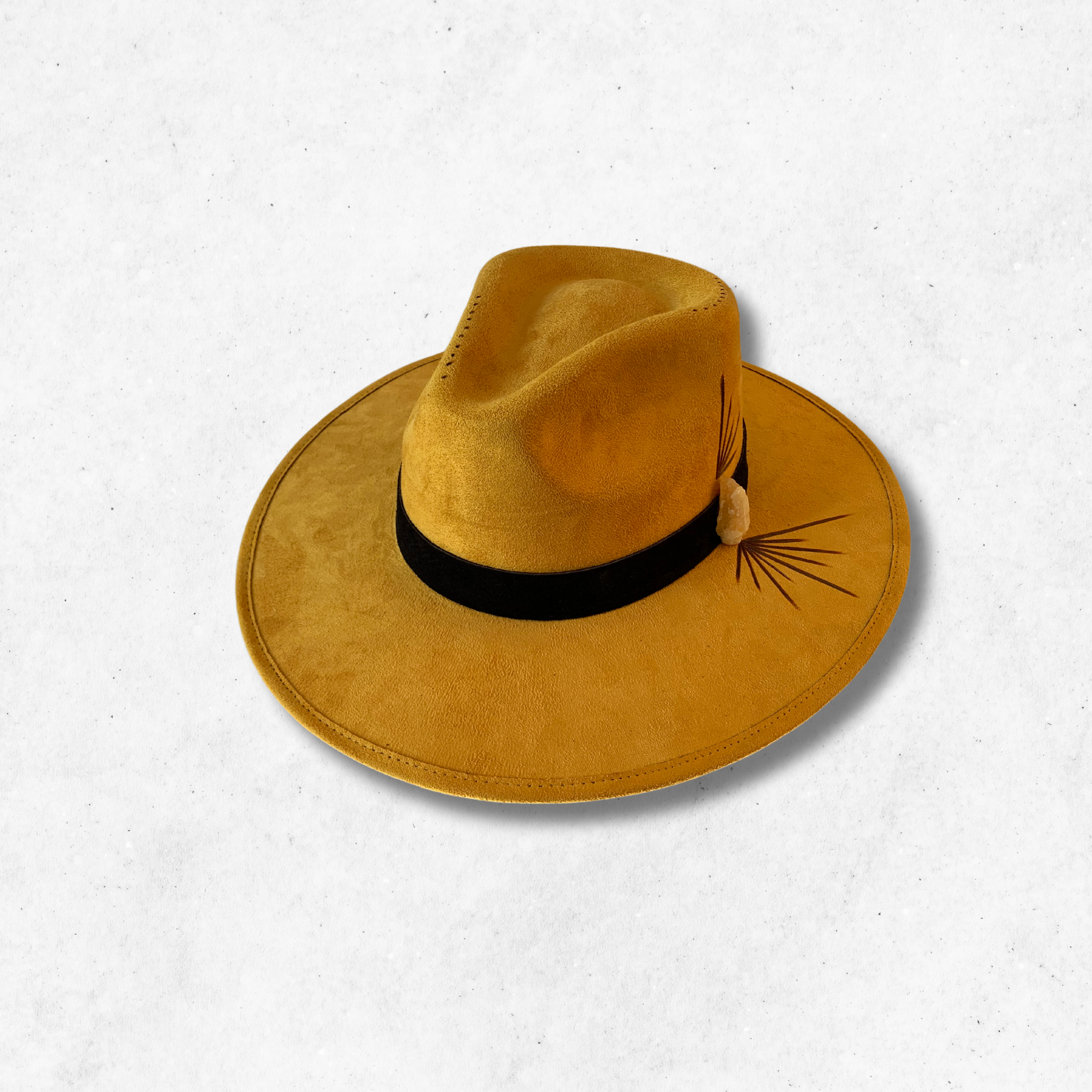 Yellow/Illuminate Fedora Hat/Fedora Hat/Front Side