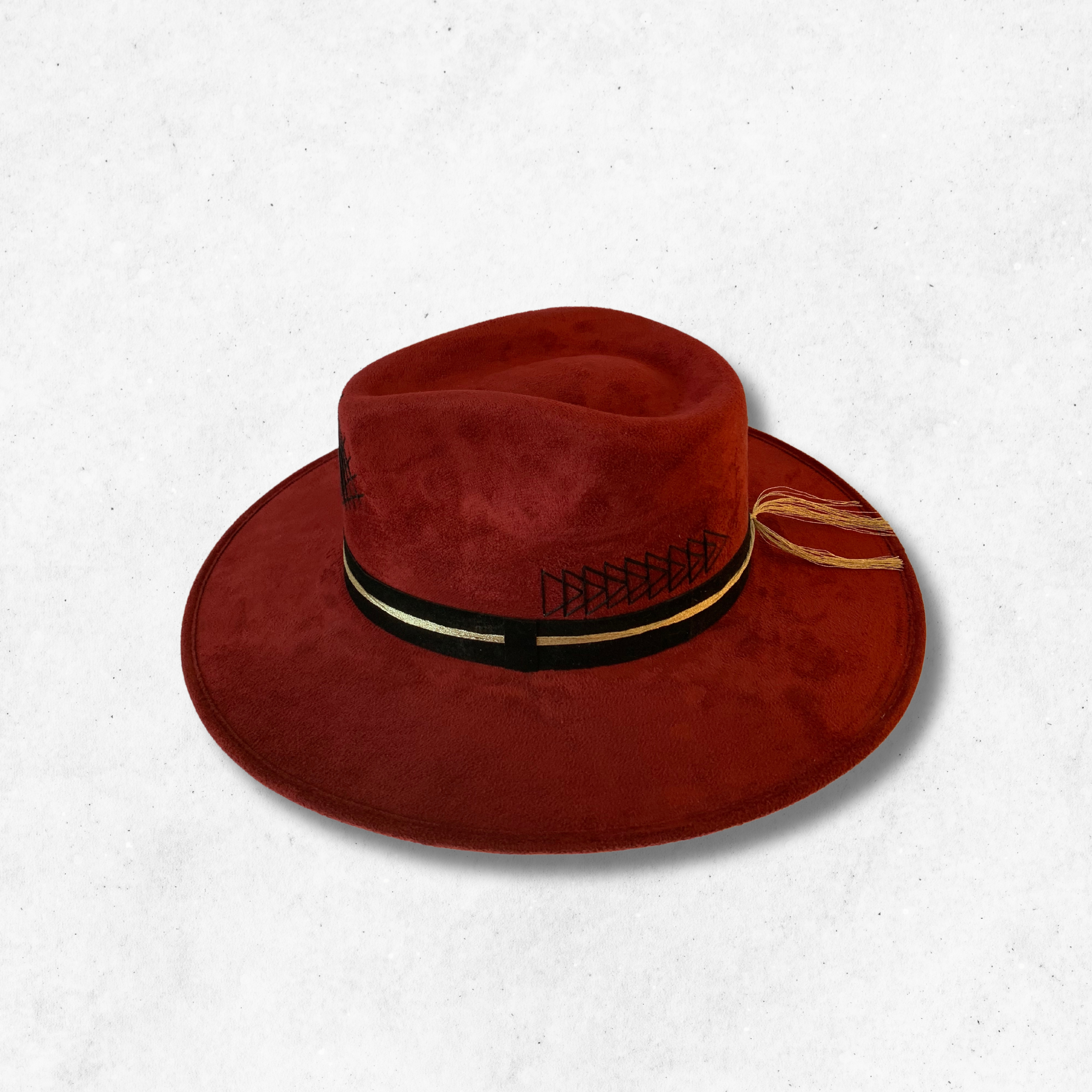 Red/Funk It Up Fedora Hat/Fedora Hat/Back Side
