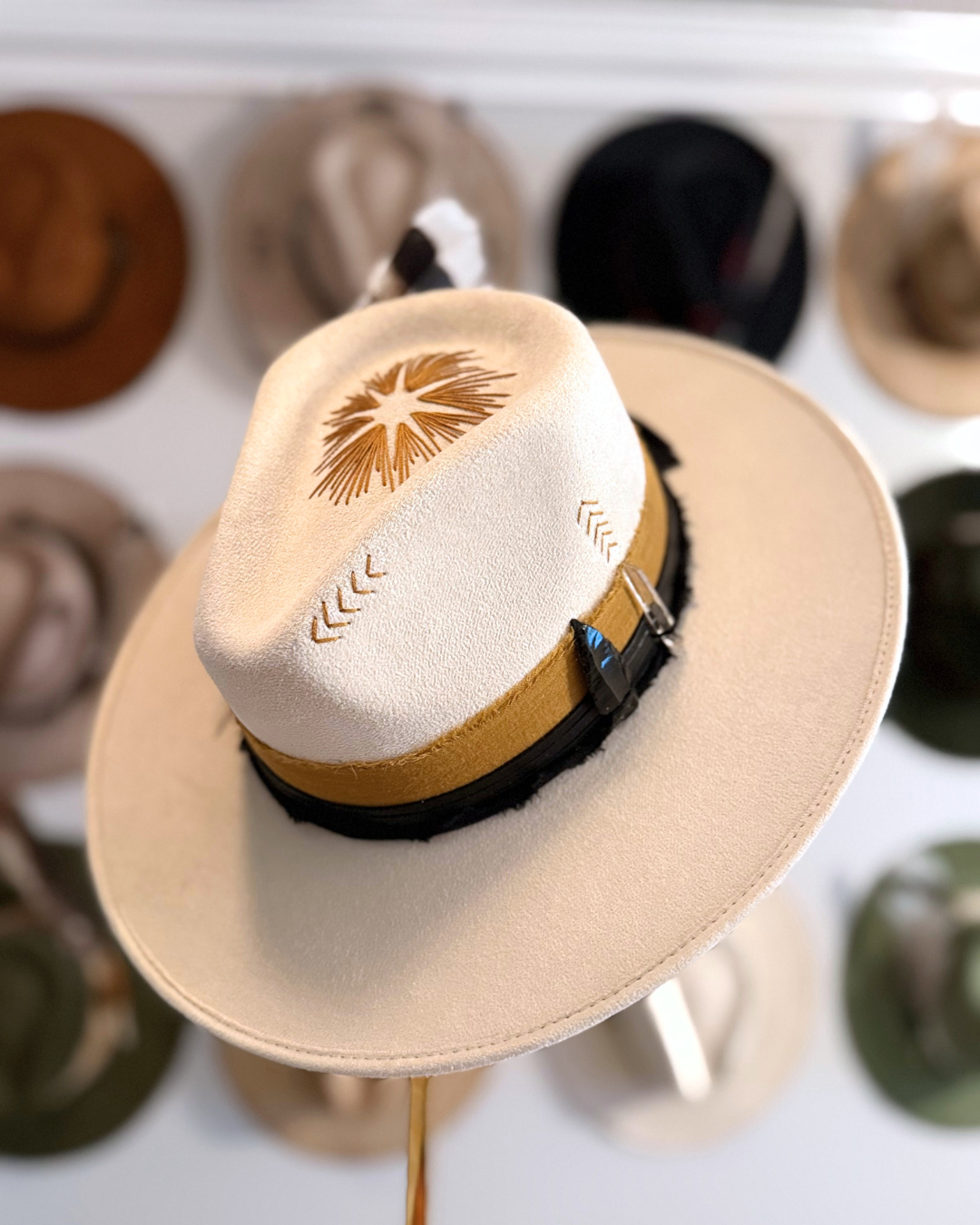 artisan wide brim fedora hat created in Canada