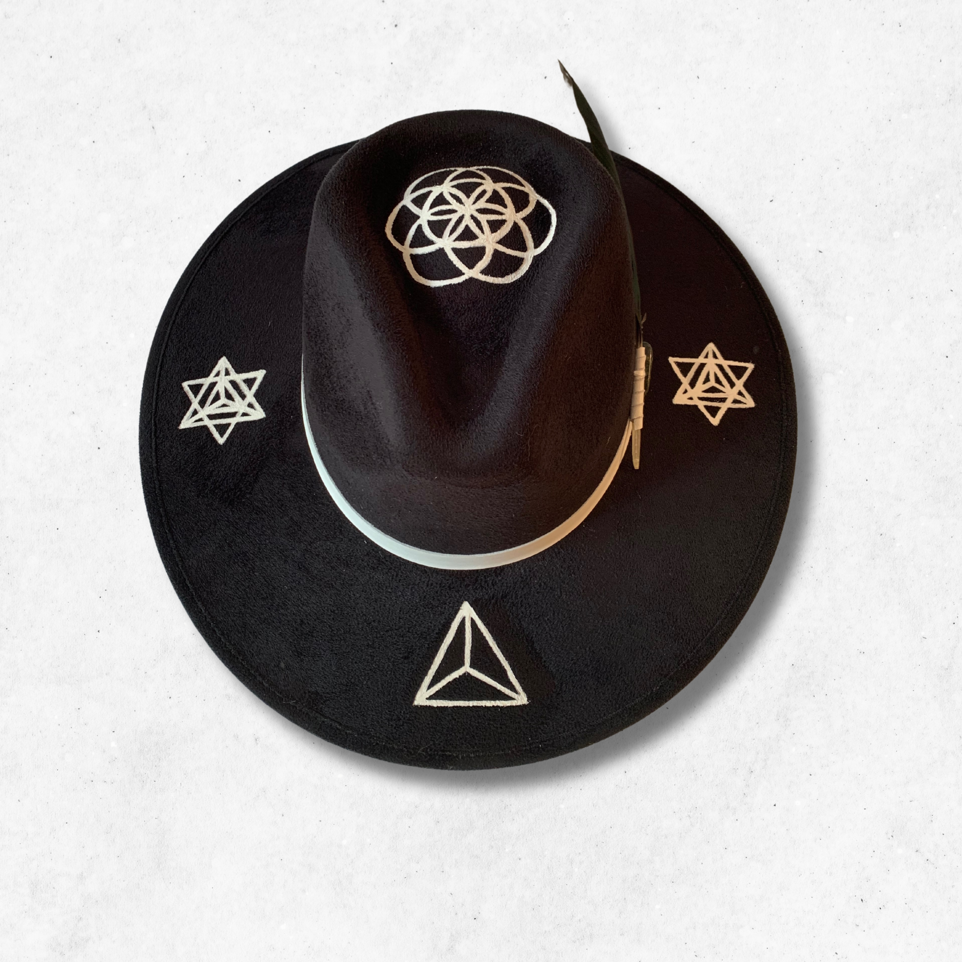 Black/Zen Fedora Hat/Fedora Hat/ Front Side