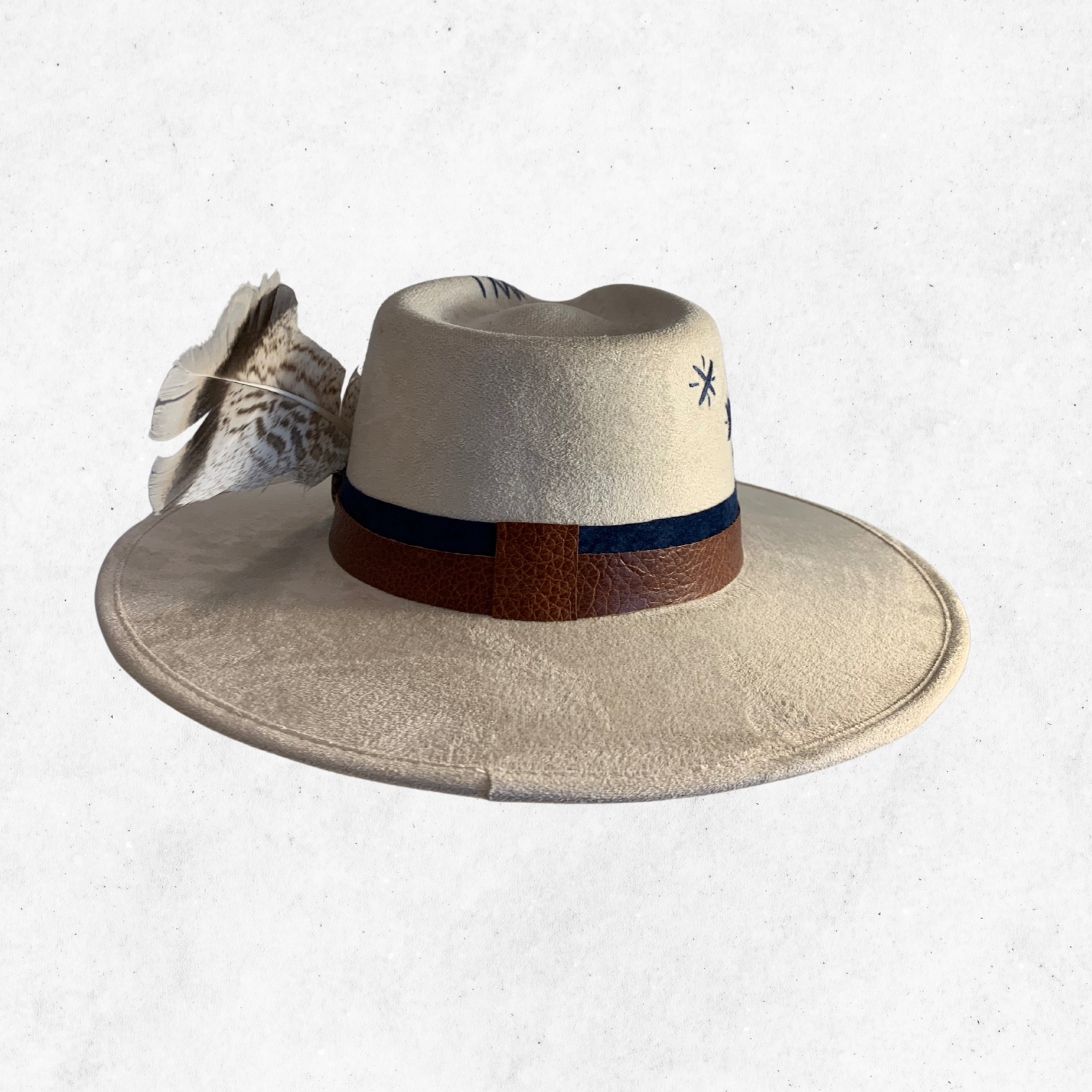 Ivory/Alegria Fedora Hat/ Fedora Hat/Back Side