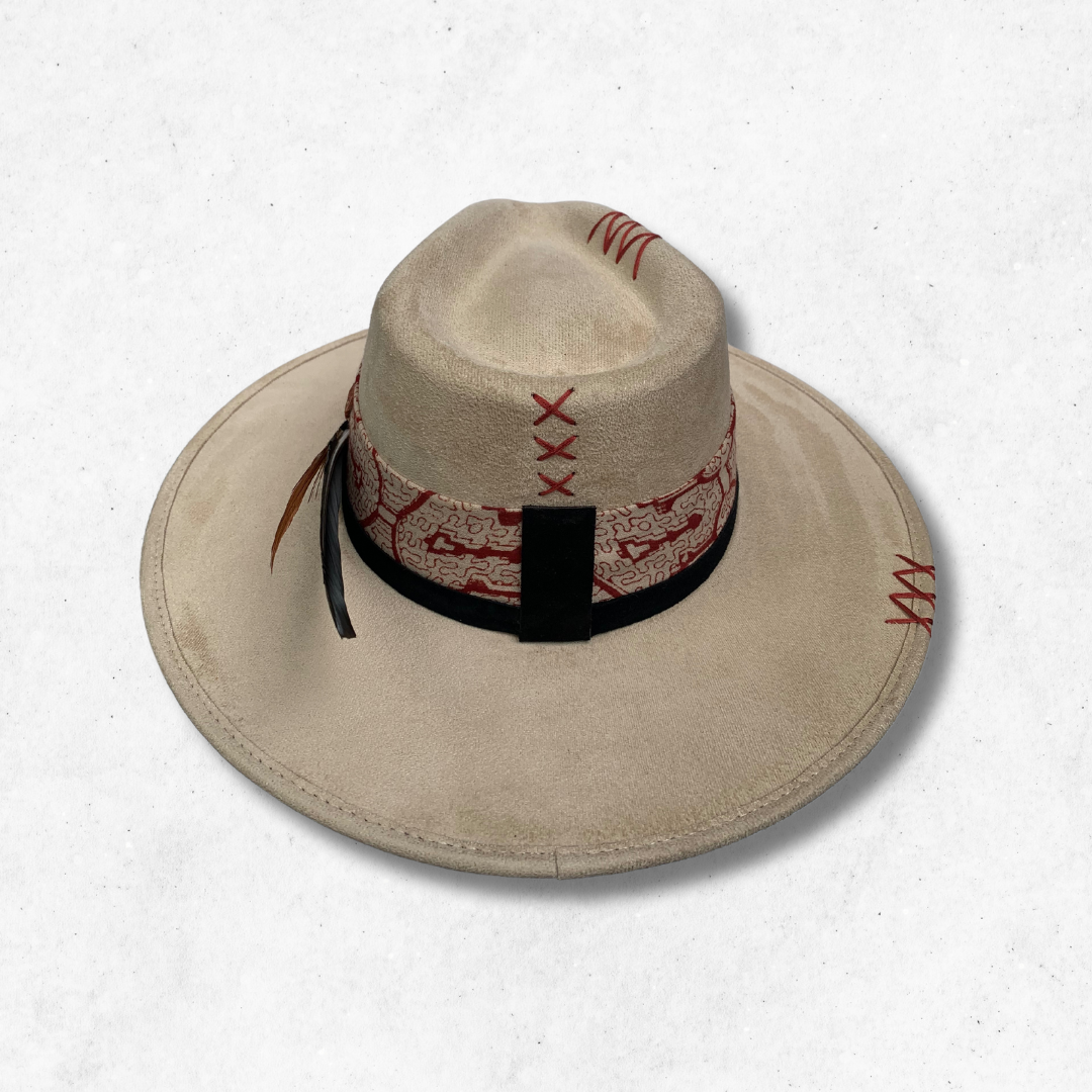 Cream / Amazonia Fedora Hat / Fedora Hat / Back Side