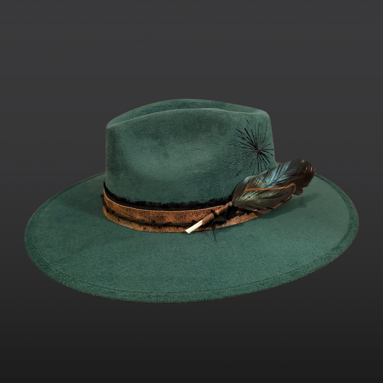 Aurora Terra Fedora Hat | Wide Brim Statement Hat for Soulful Style | Right View