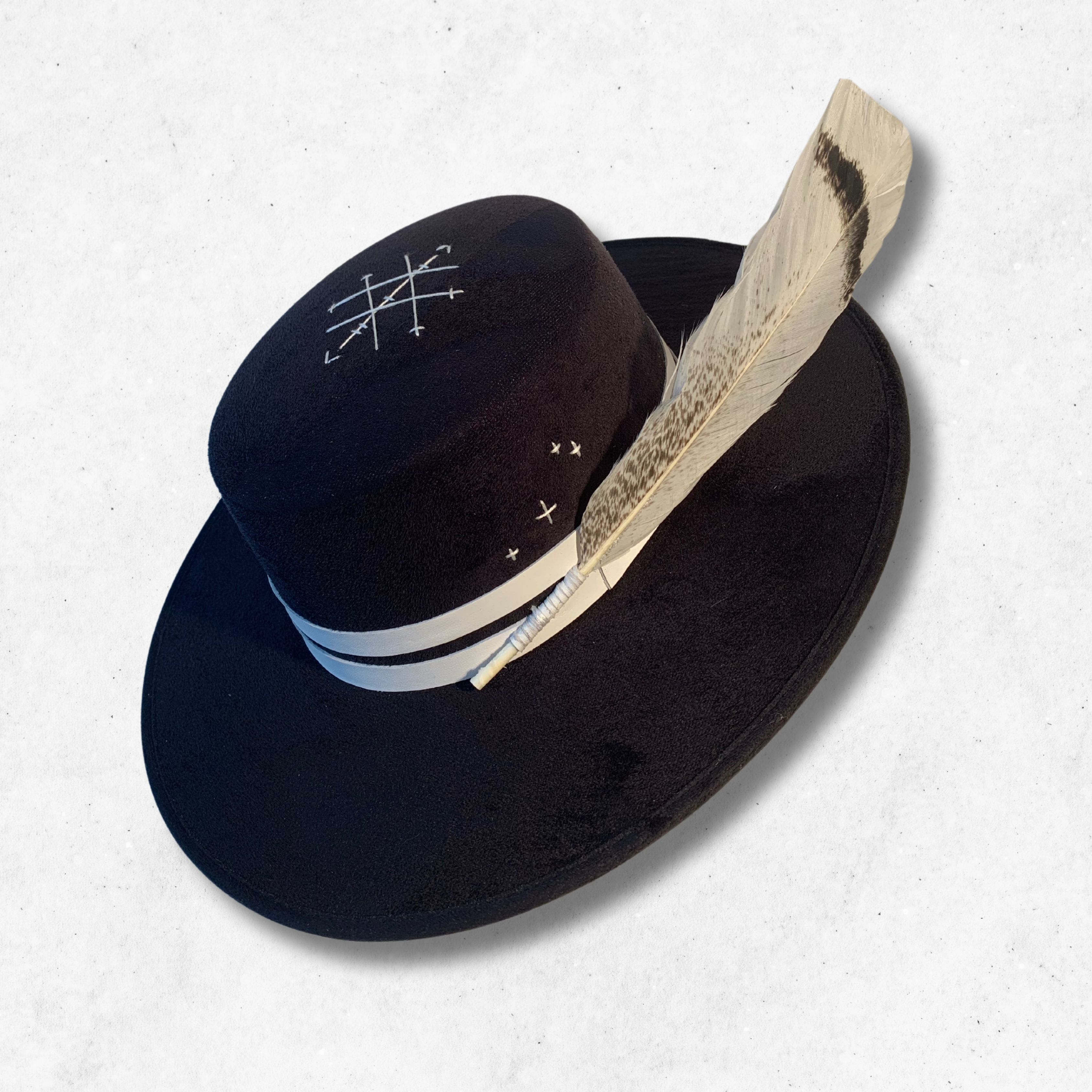 Black/Life's Path Cordobes hat/Cordobes Hat/Left Side