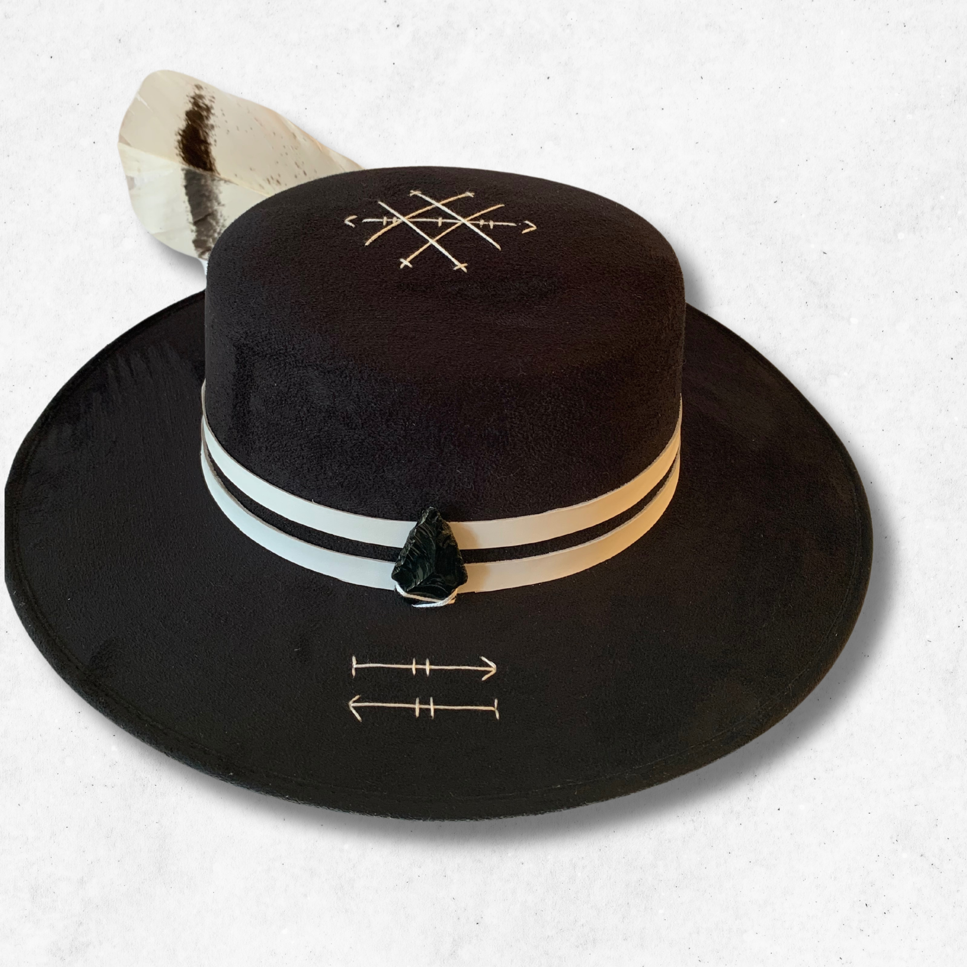 Black/Life's Path Cordobes hat/Cordobes Hat/Right Side