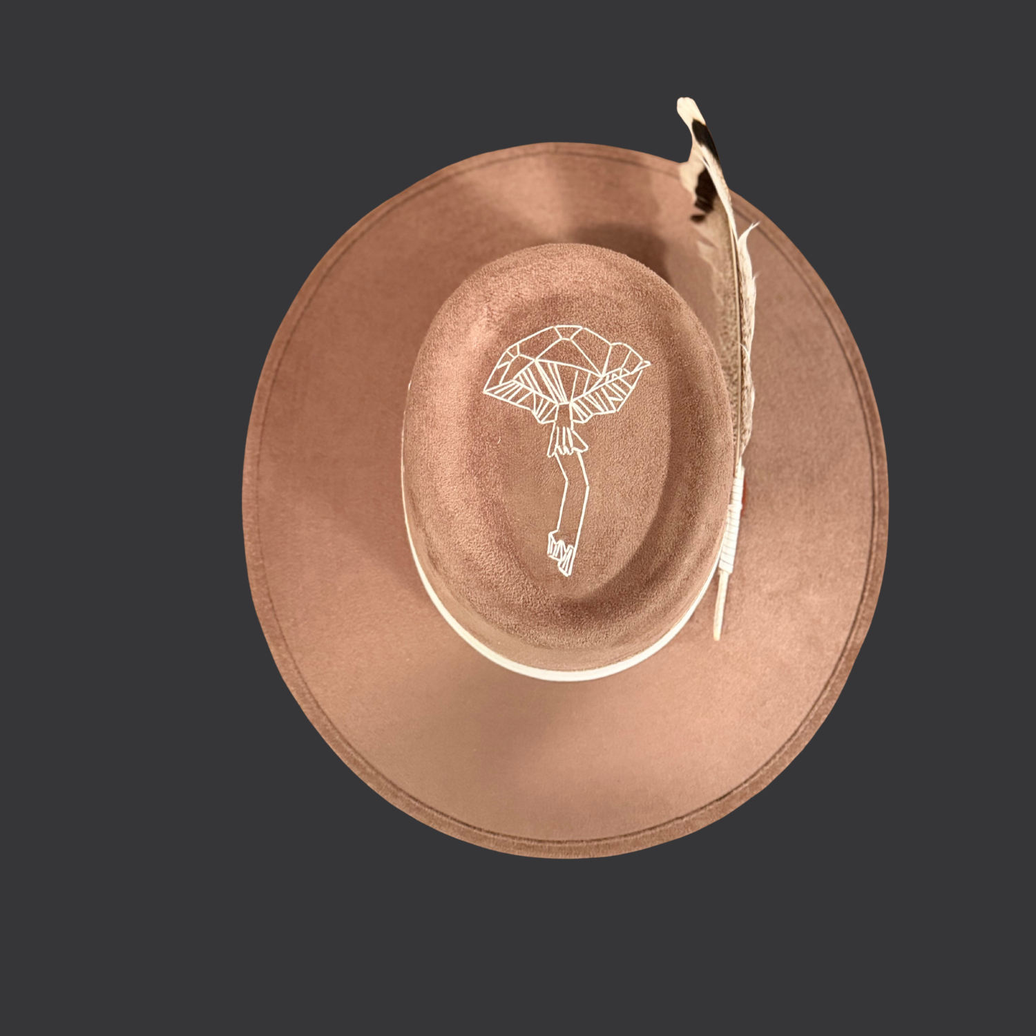 Sombrero Fedora de quemado profundo