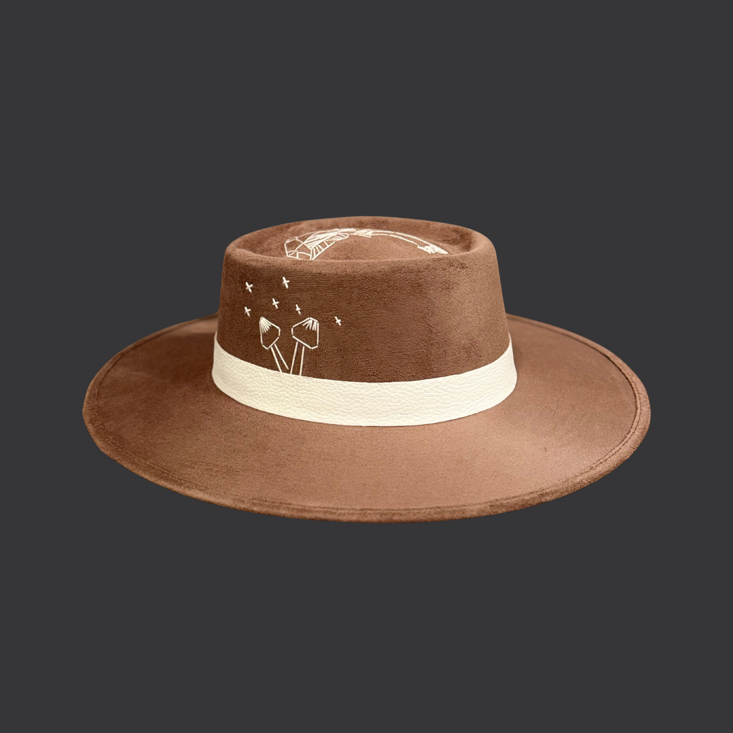 Sombrero Fedora de quemado profundo