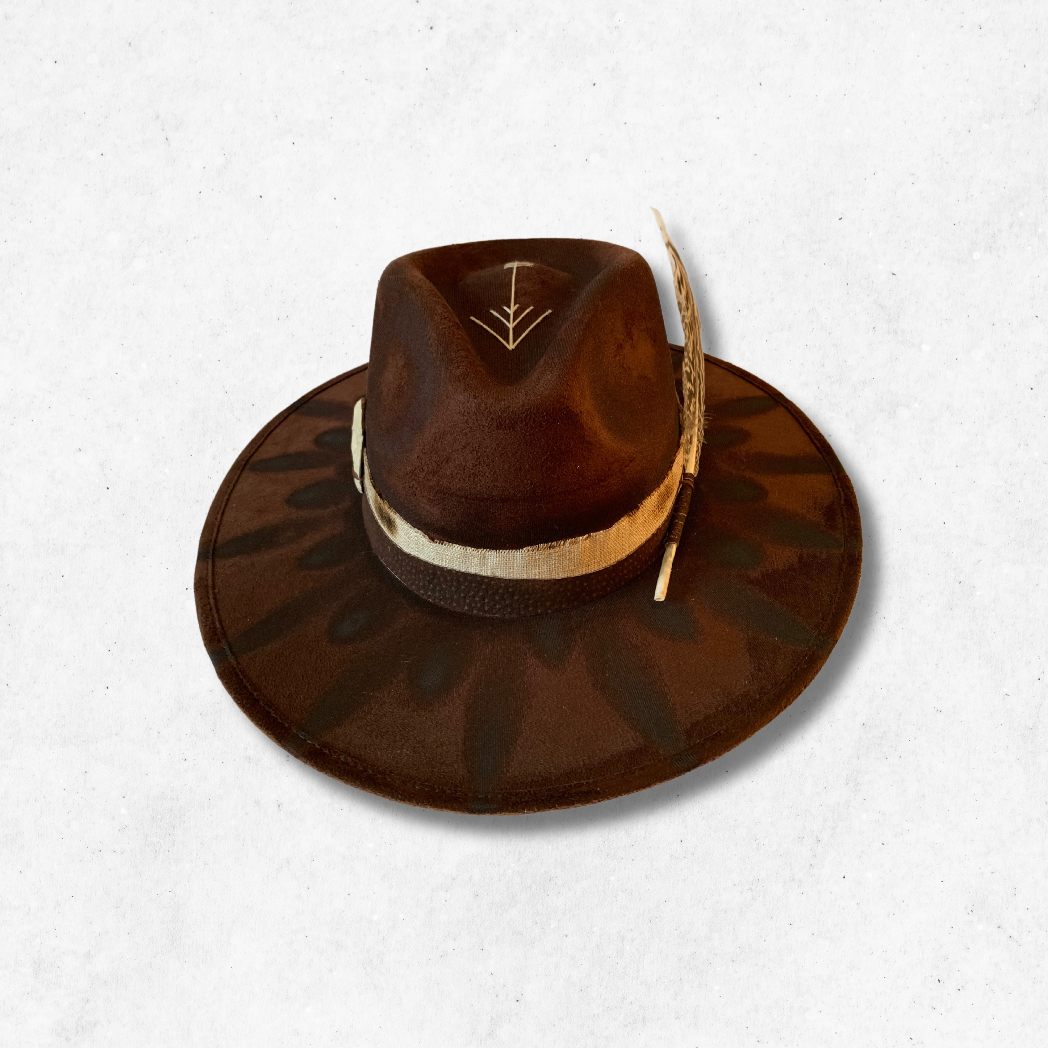 Dark Brown/Protection Fedora Hat/Fedora Hat/ Front Side