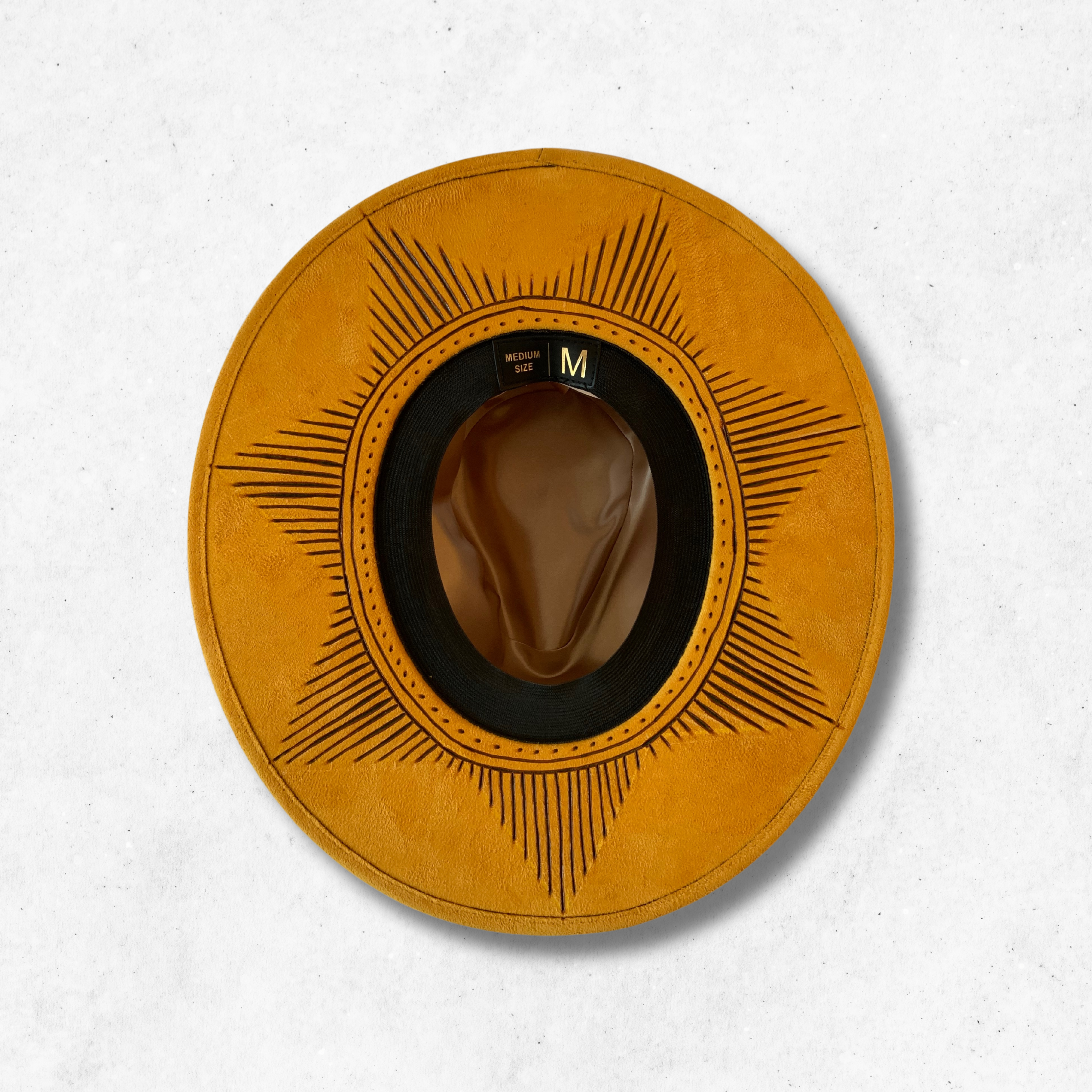 Yellow/Illuminate Fedora Hat/Fedora Hat/Botton Side