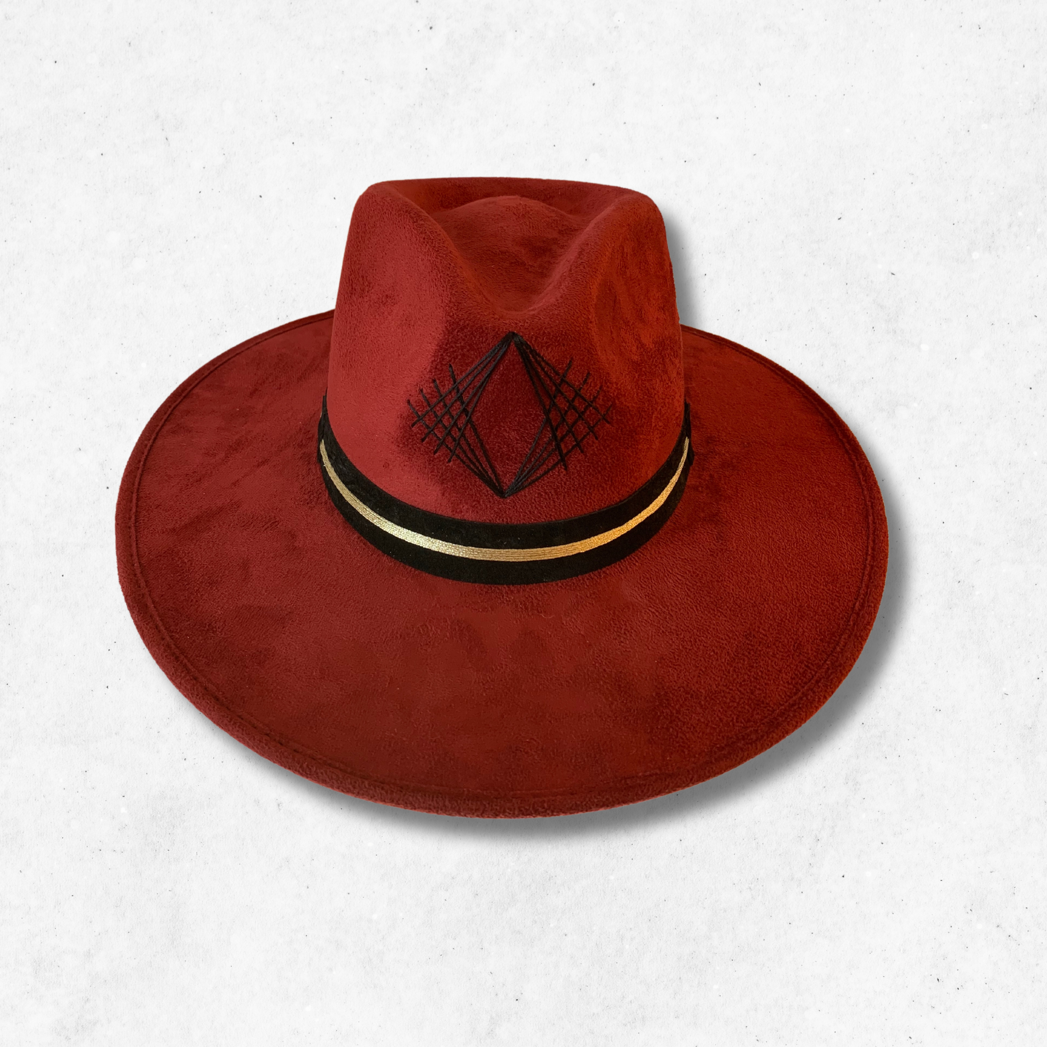 Red/Funk It Up Fedora Hat/Fedora Hat/Front Side