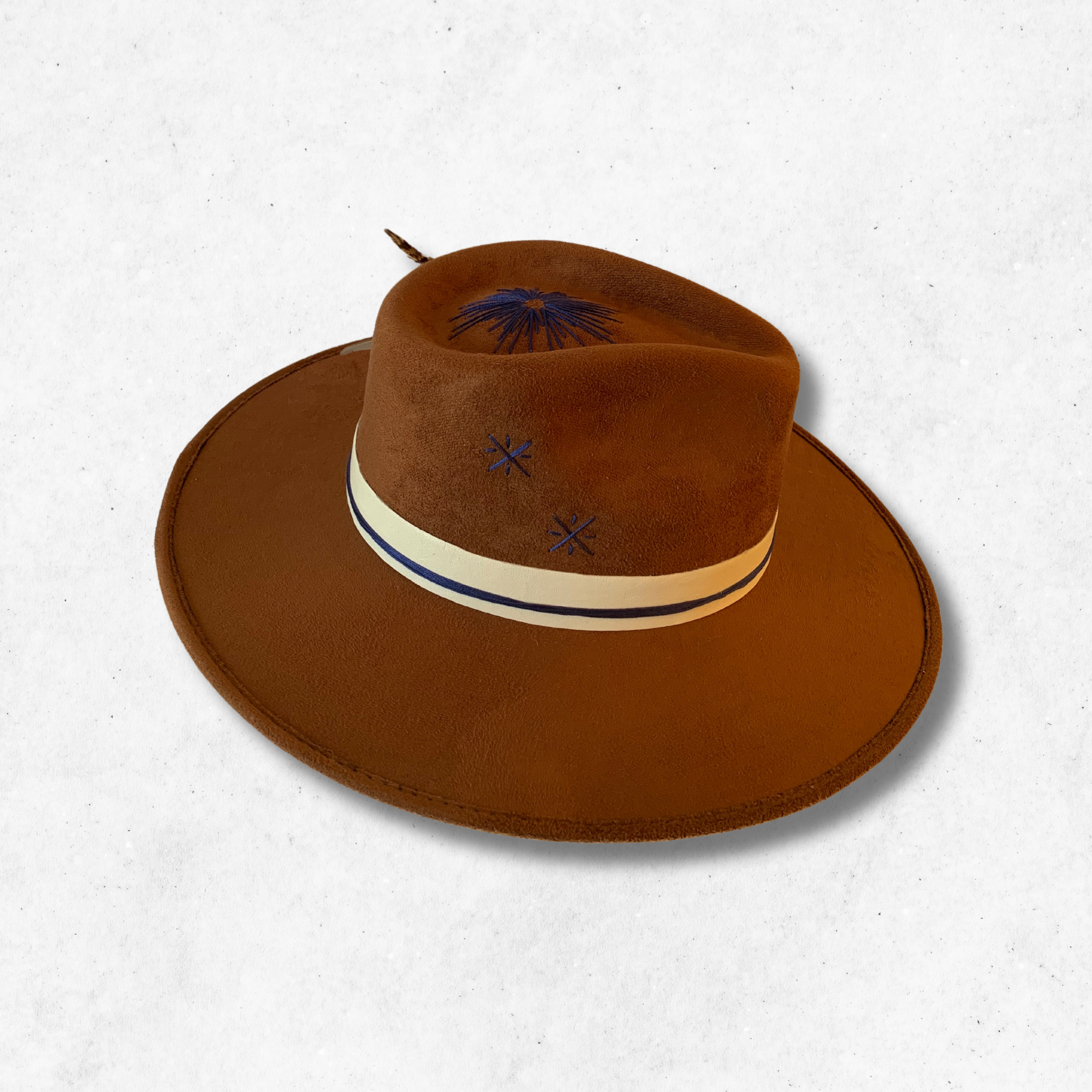 Tobacco/Stillness Fedora Hat/Fedora Hat/Right Side